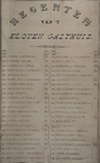 846301 Afbeelding van een namenlijst met de regenten in de jaren 1796-1868 van het St.-Eloyengasthuis (Boterstraat 22) ...